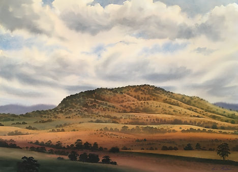 Hill Country near Canberra, 56 x 76 cm,