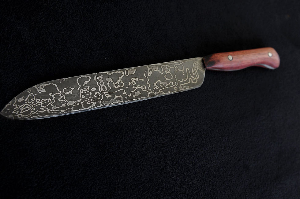Ladder Damascus Chef knife 