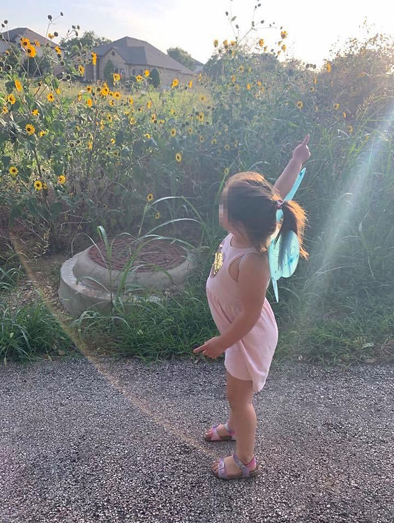 Child with angel wings