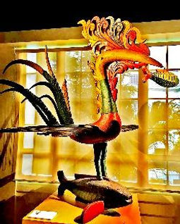 Sarimanok, Polychromed Wood Ornament, National Museum of the Philippines