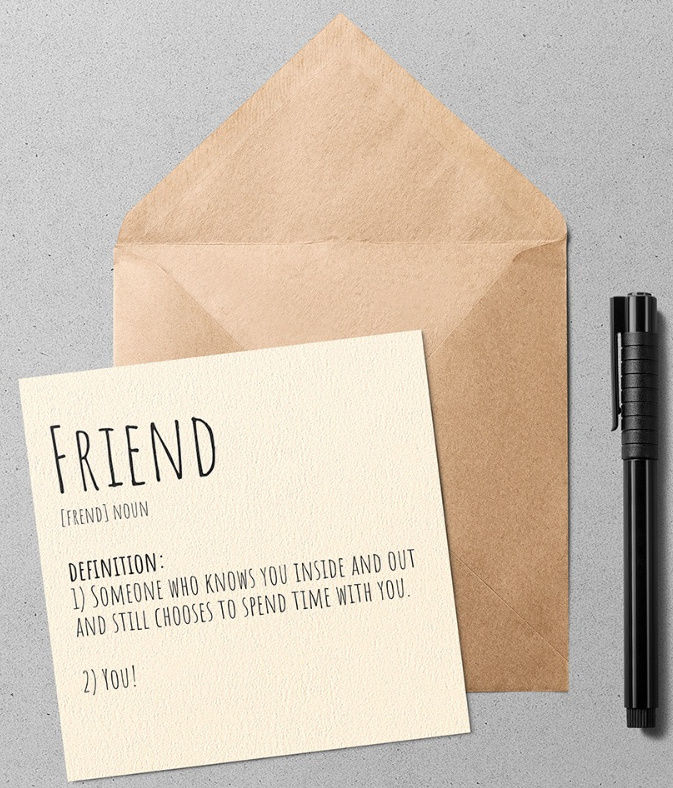 'Friend' Definition Card