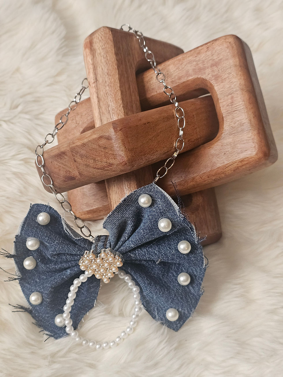 Thumbnail: Demin Bow Ties (Chain not included)