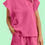Thumbnail: Short Sleeve Textured Tee and Drawstring Shorts
