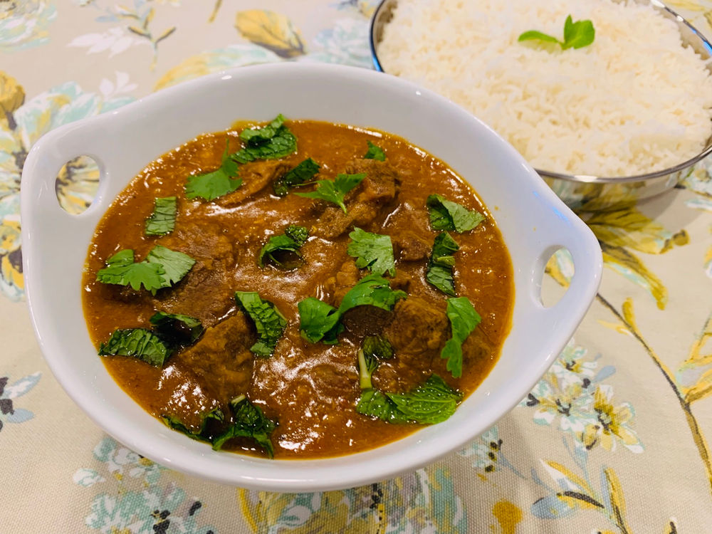 Dhal Gosht in Instant Pot (Lamb cooked in Lentils)