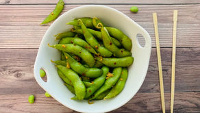 Easy Spicy Garlic Edamame Appetizer /  Low Carb Snack Option