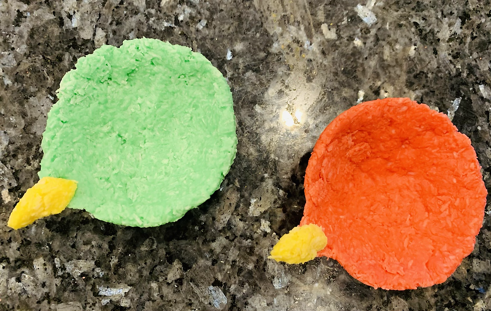 Red and Green colorful diya