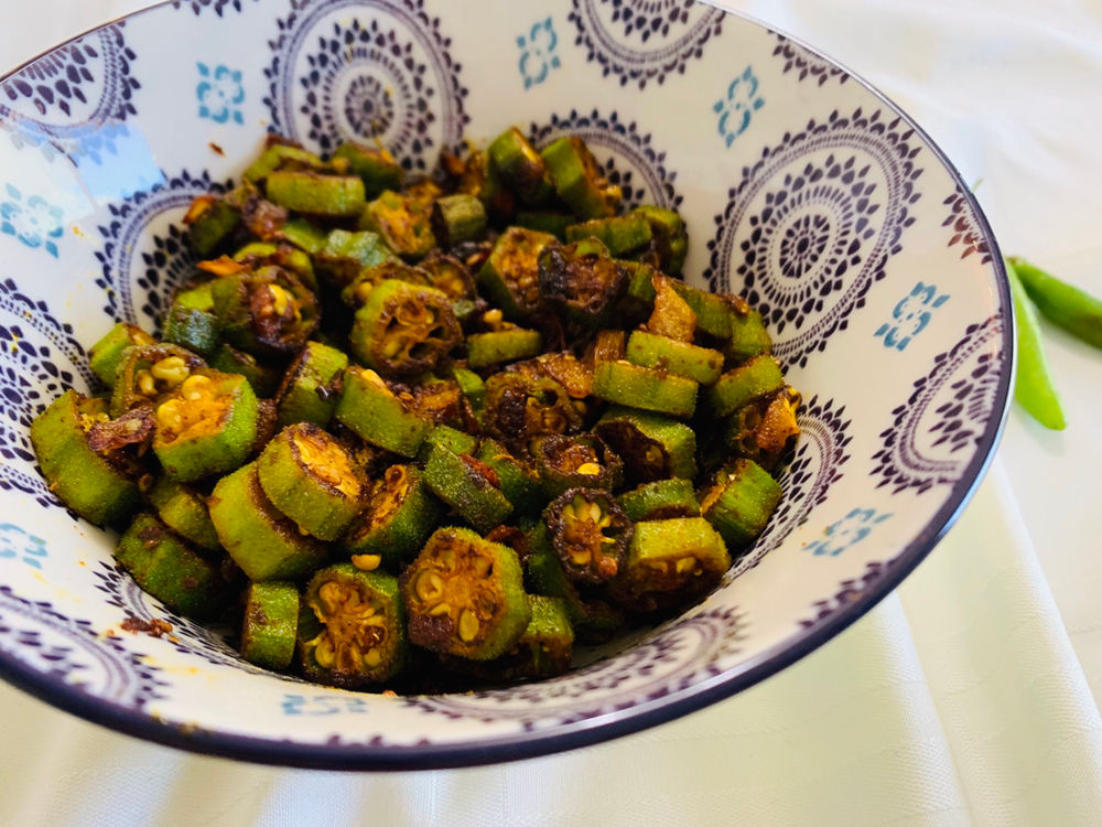 Delicious Spicy Sauteed Okra