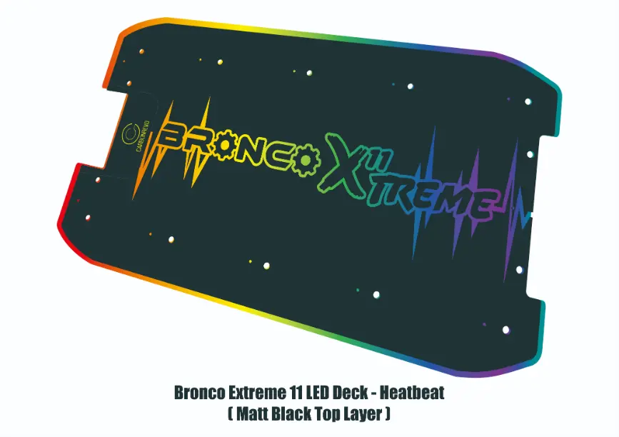 Thumbnail: Bronco Xtreme | Custom 3D LED E-Scooter Deck Cover | Made to Order