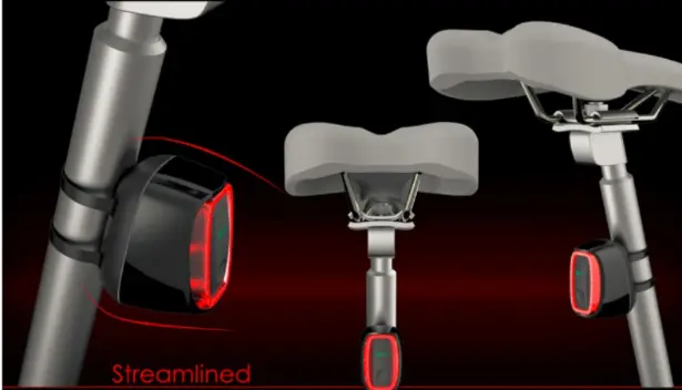 Thumbnail: Meilian X6 Smart Rear Tail Light | Brake Light Function | E-Scooter Bike Safety