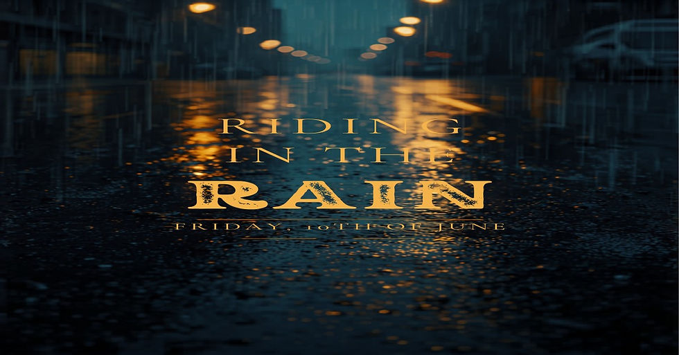 Riding in the rain