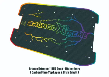 Thumbnail: Bronco Xtreme | Custom 3D LED E-Scooter Deck Cover | Made to Order