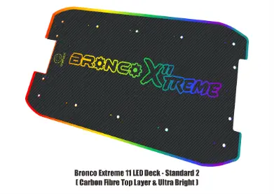 Thumbnail: Bronco Xtreme | Custom 3D LED E-Scooter Deck Cover | Made to Order