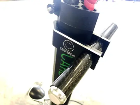 Miniature : Universal Scooter Kiddy Bar / Accessory Bar | Carbon Fiber | For Bags, Lights