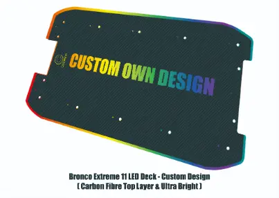 Thumbnail: Bronco Xtreme | Custom 3D LED E-Scooter Deck Cover | Made to Order