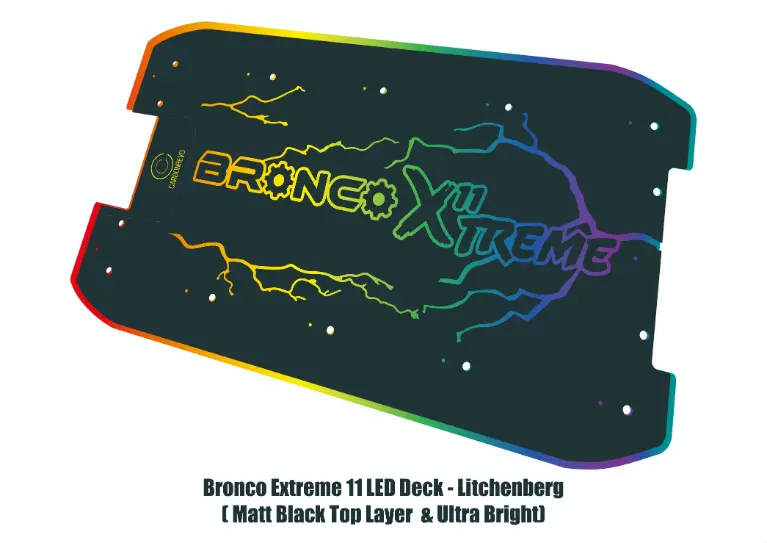 Thumbnail: Bronco Xtreme | Custom 3D LED E-Scooter Deck Cover | Made to Order