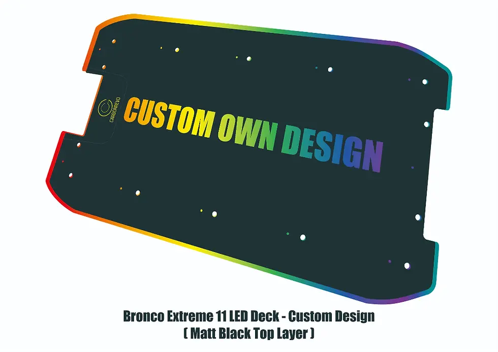 Thumbnail: Bronco Xtreme | Custom 3D LED E-Scooter Deck Cover | Made to Order