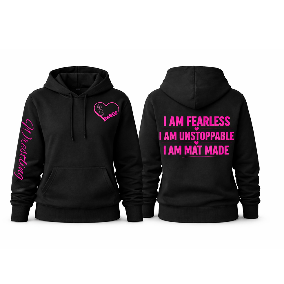 Thumbnail: B.A.B.E.S Fearless Unstoppable MAT MADE Hoodie – Girls & Women’s Hoodie
