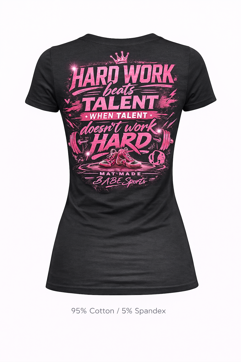 Thumbnail: Hard Work Beats Talent – Back Print Performance Tee