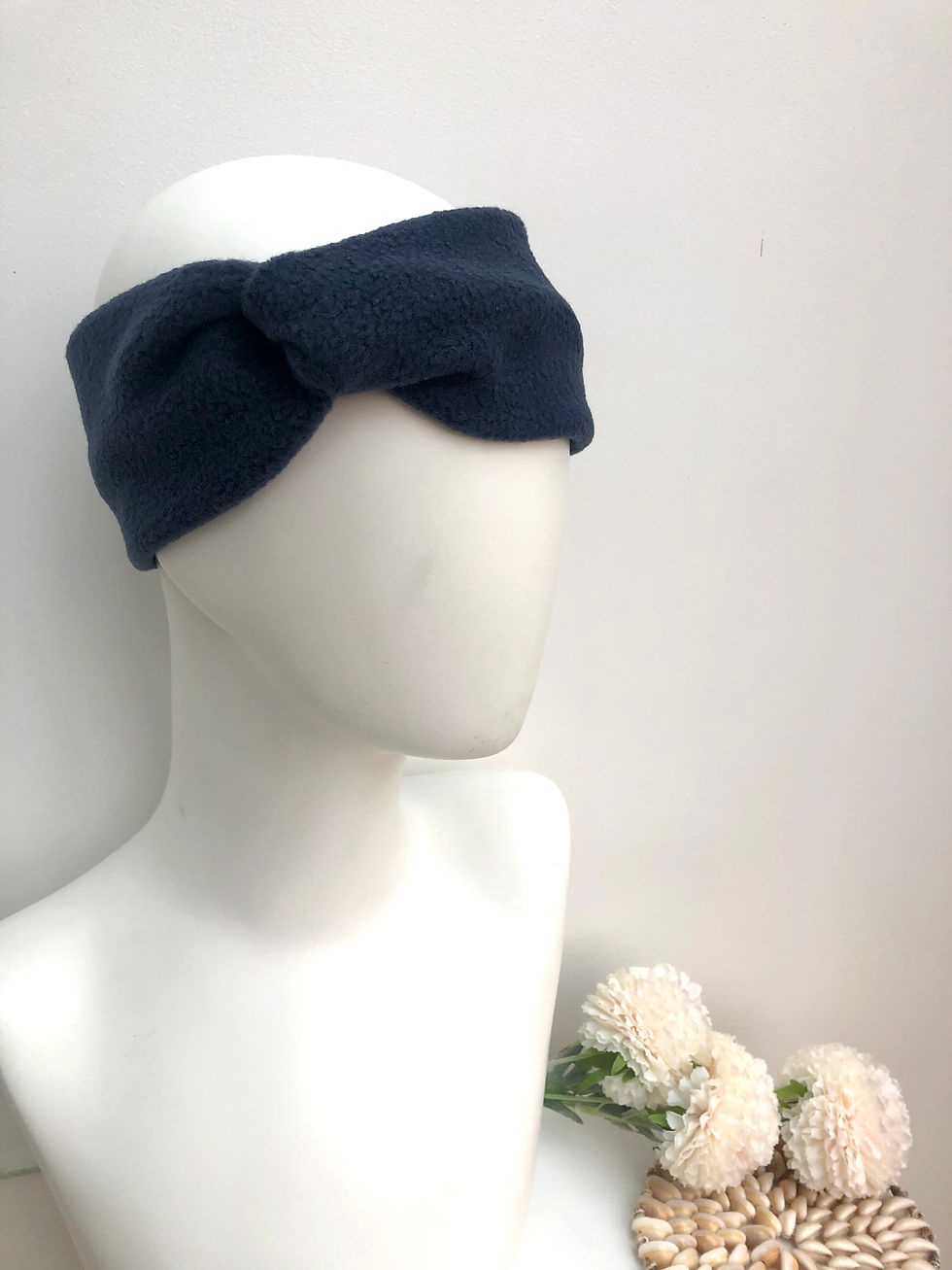 Miniature : Girl ear warmer - Navy Fleece