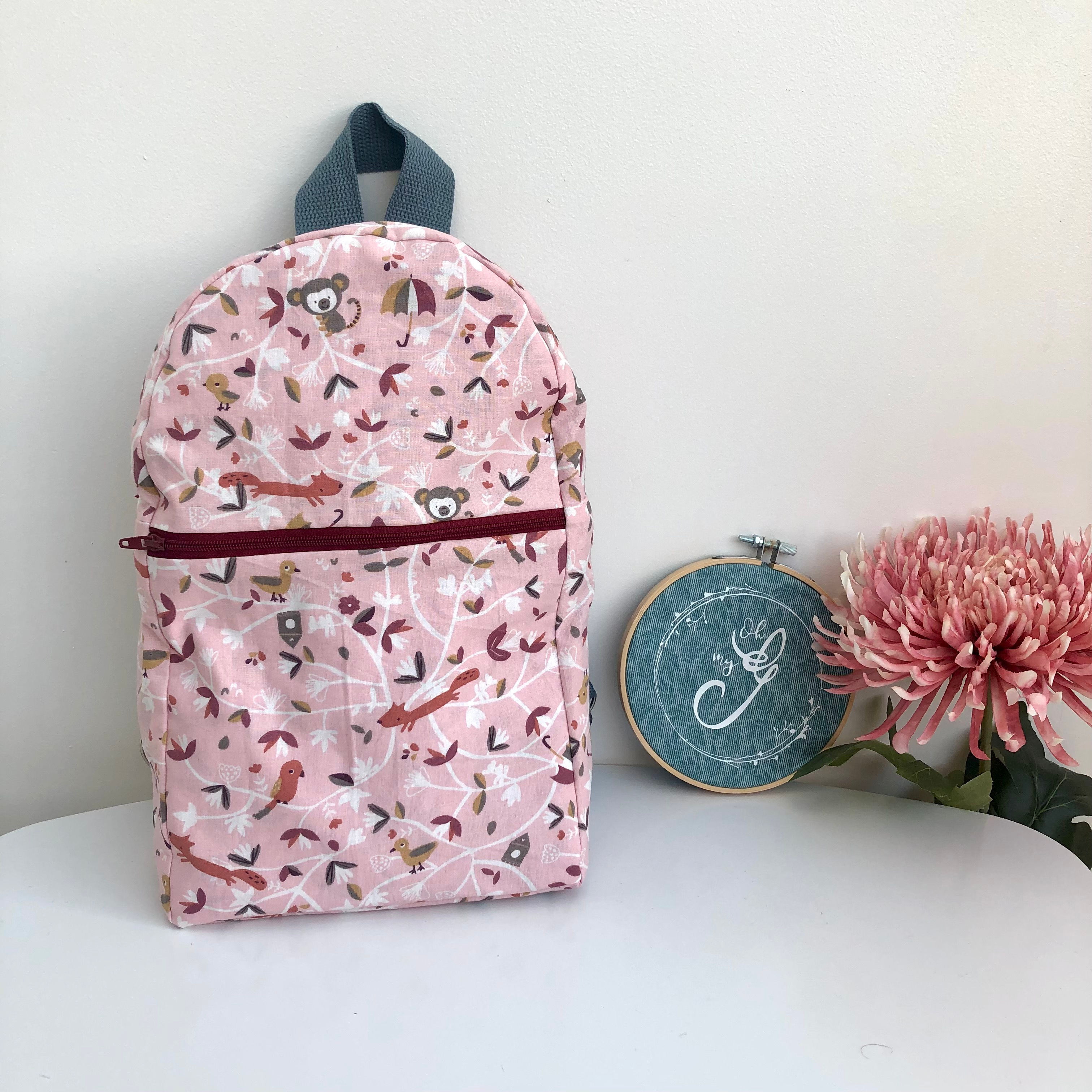 Kids backpacks - Pink Monkeys