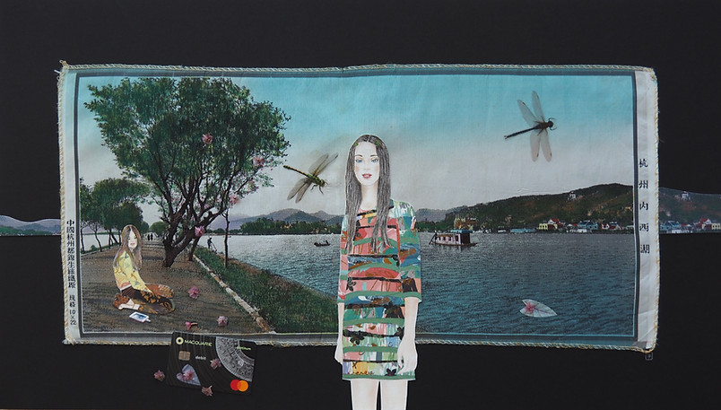 Disposable Eden Helena Foll Mixed media Collage