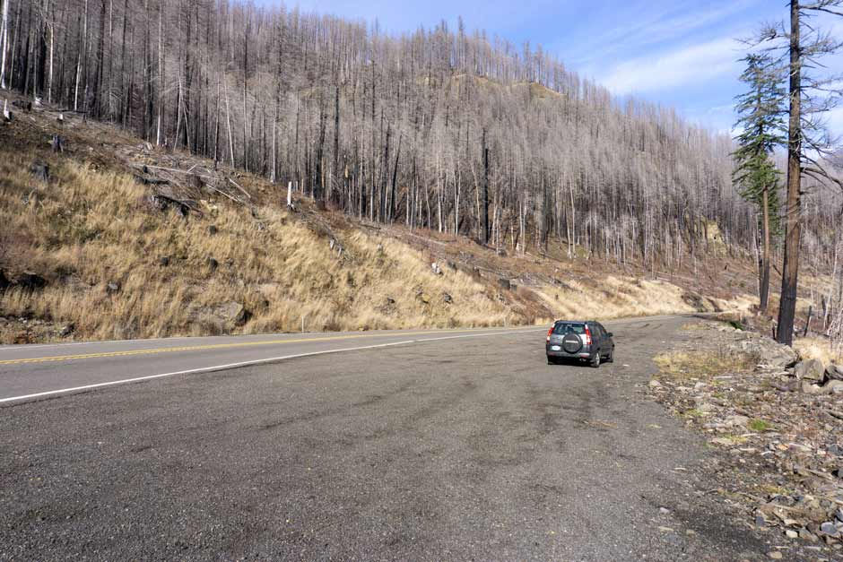 Looking north - January 2025 before landslide