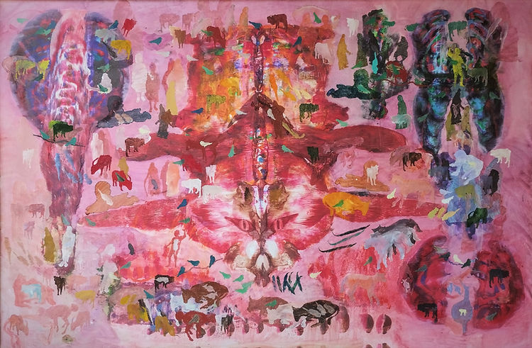 Tanda,Mix Media on canvas, Dheeraj Jadhav, 2025_Mysticeti.jpg