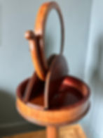 antique shaving stand with storage