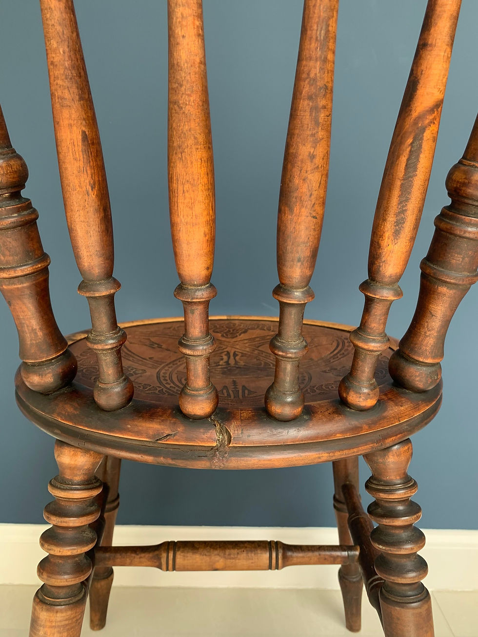 Thumbnail: Edwardian / Art Nouveau Fischel Style Chair, c. 1920
