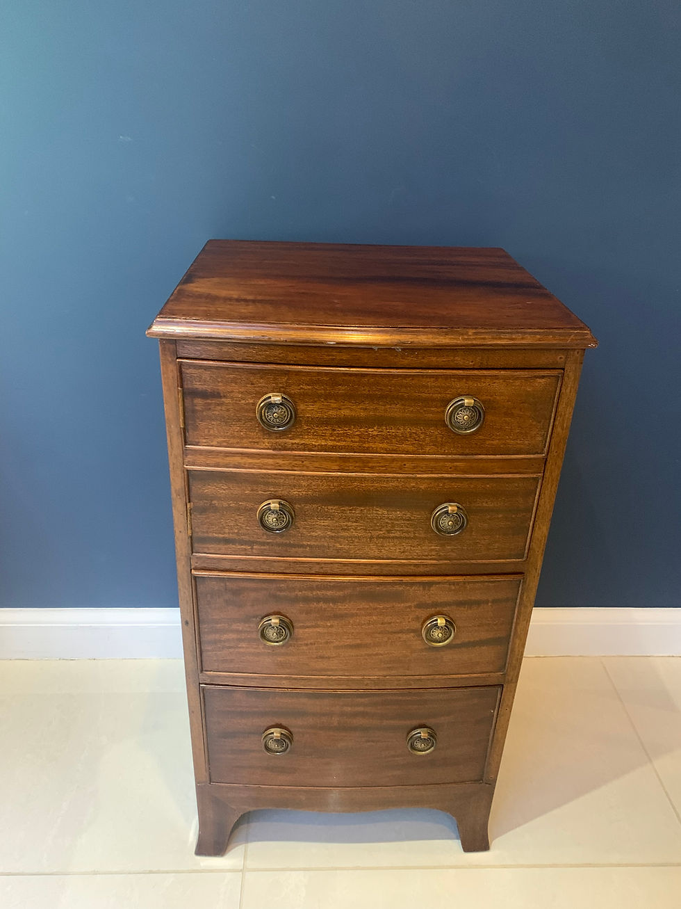 Thumbnail: Antique Edwardian Mahogany Pot Cupboard Chest of Drawers or Bedside Table