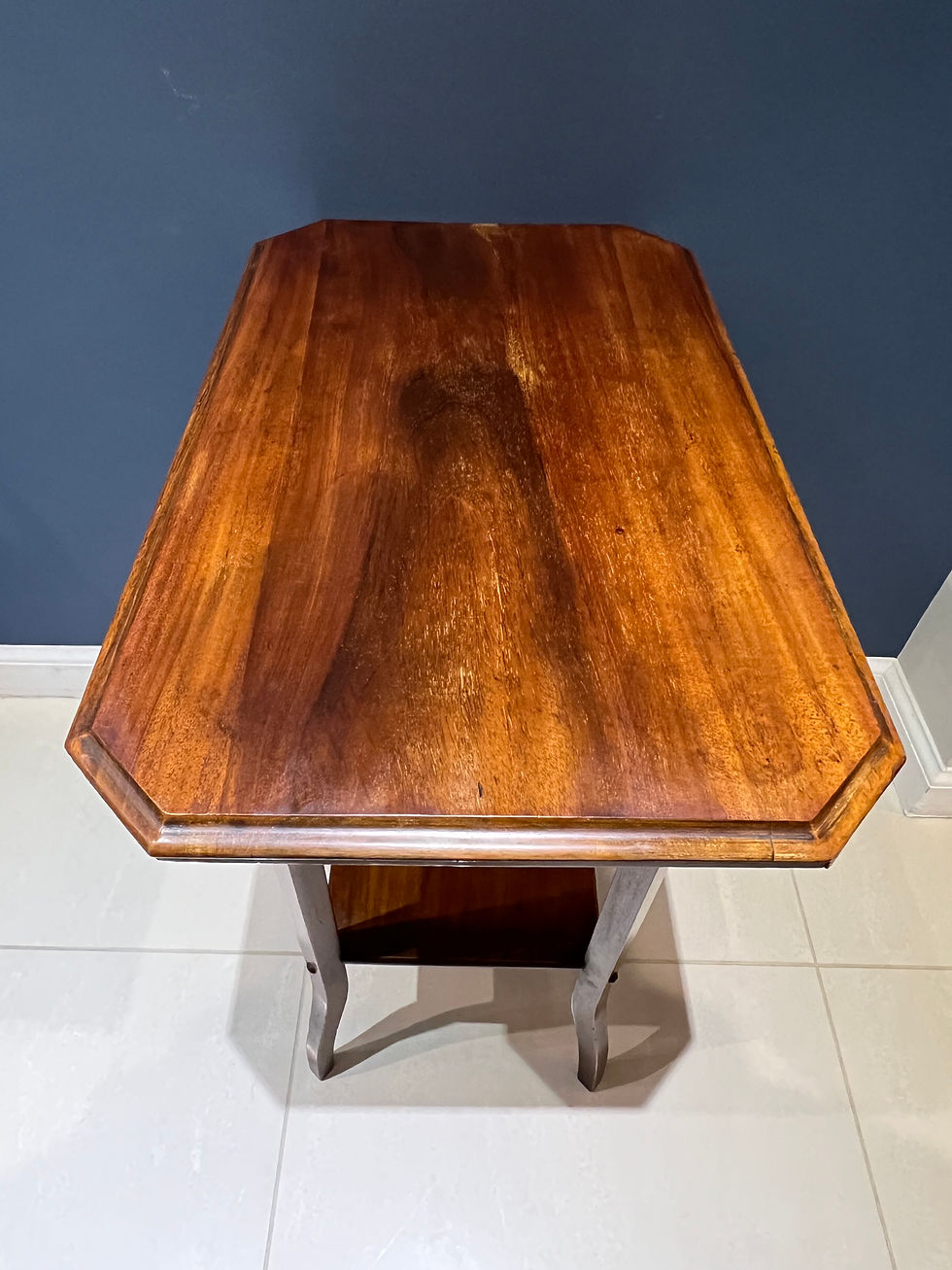 Thumbnail: Two Tier Arts and Crafts or Art Deco mahogany lamp table