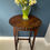 Thumbnail: Antique Round Oak Side Table on Barley Twist Supports