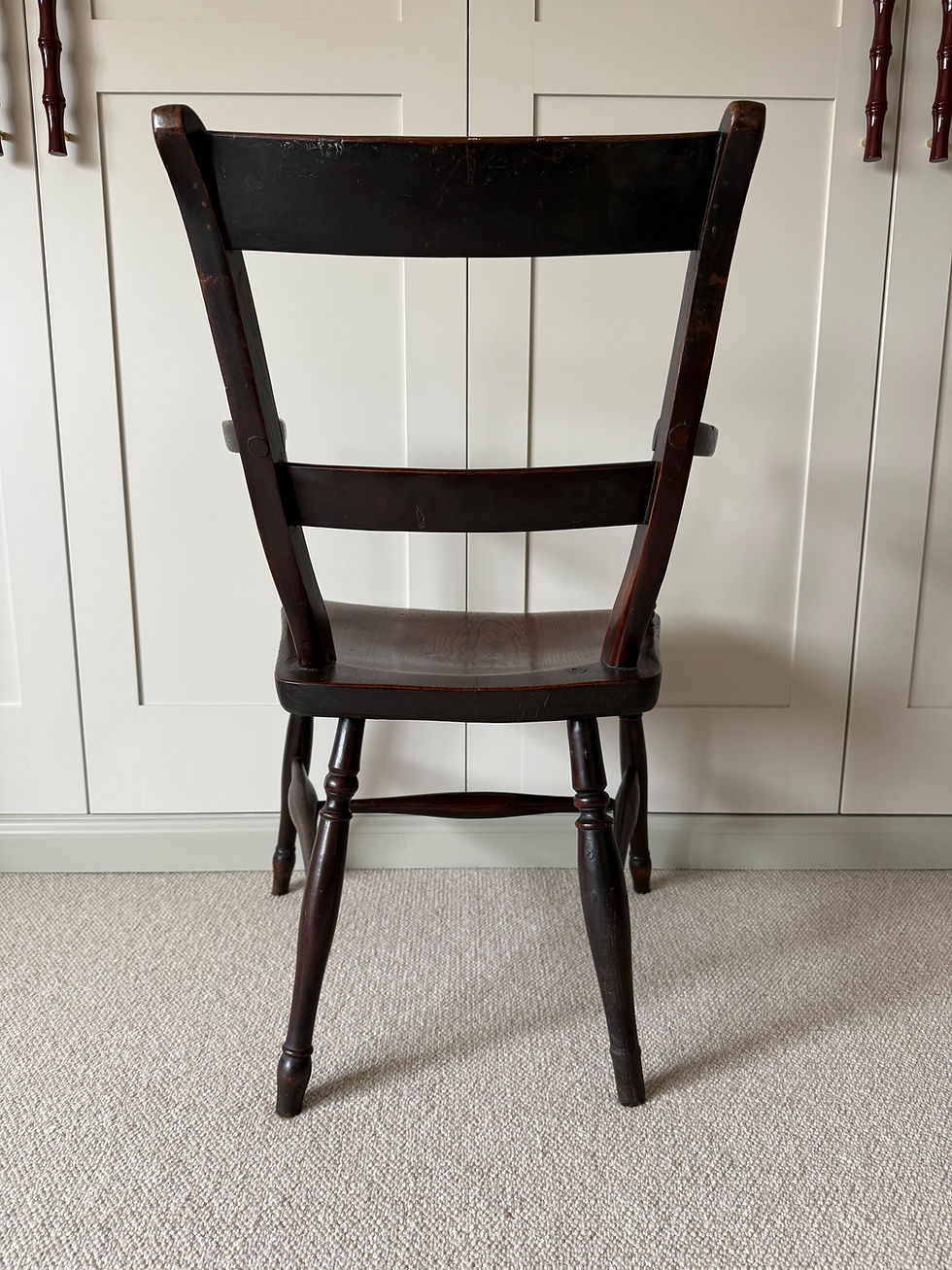 Thumbnail: antique oxford windsor kitchen chair