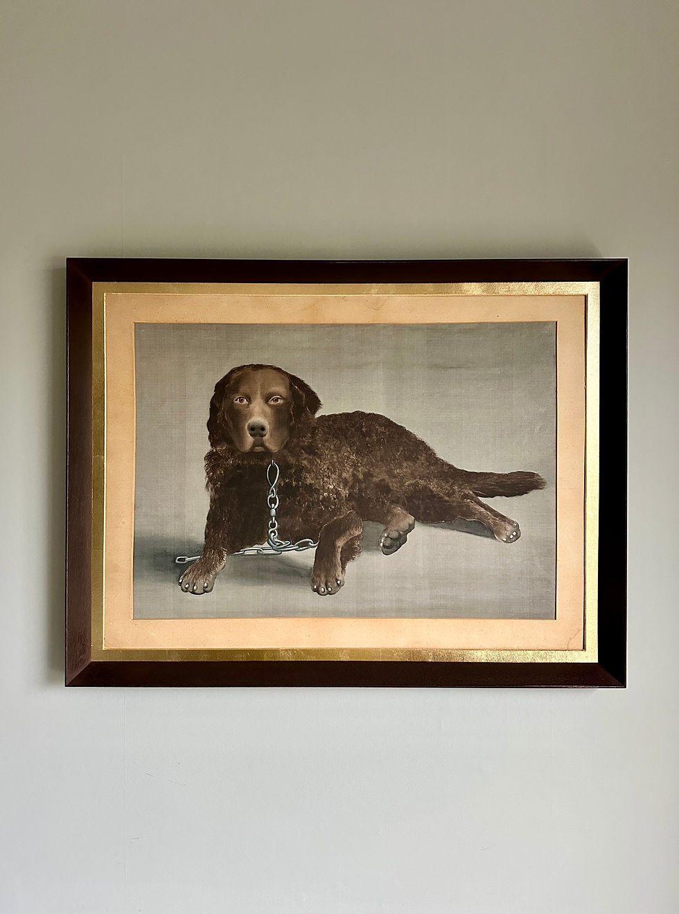antique dog portrait