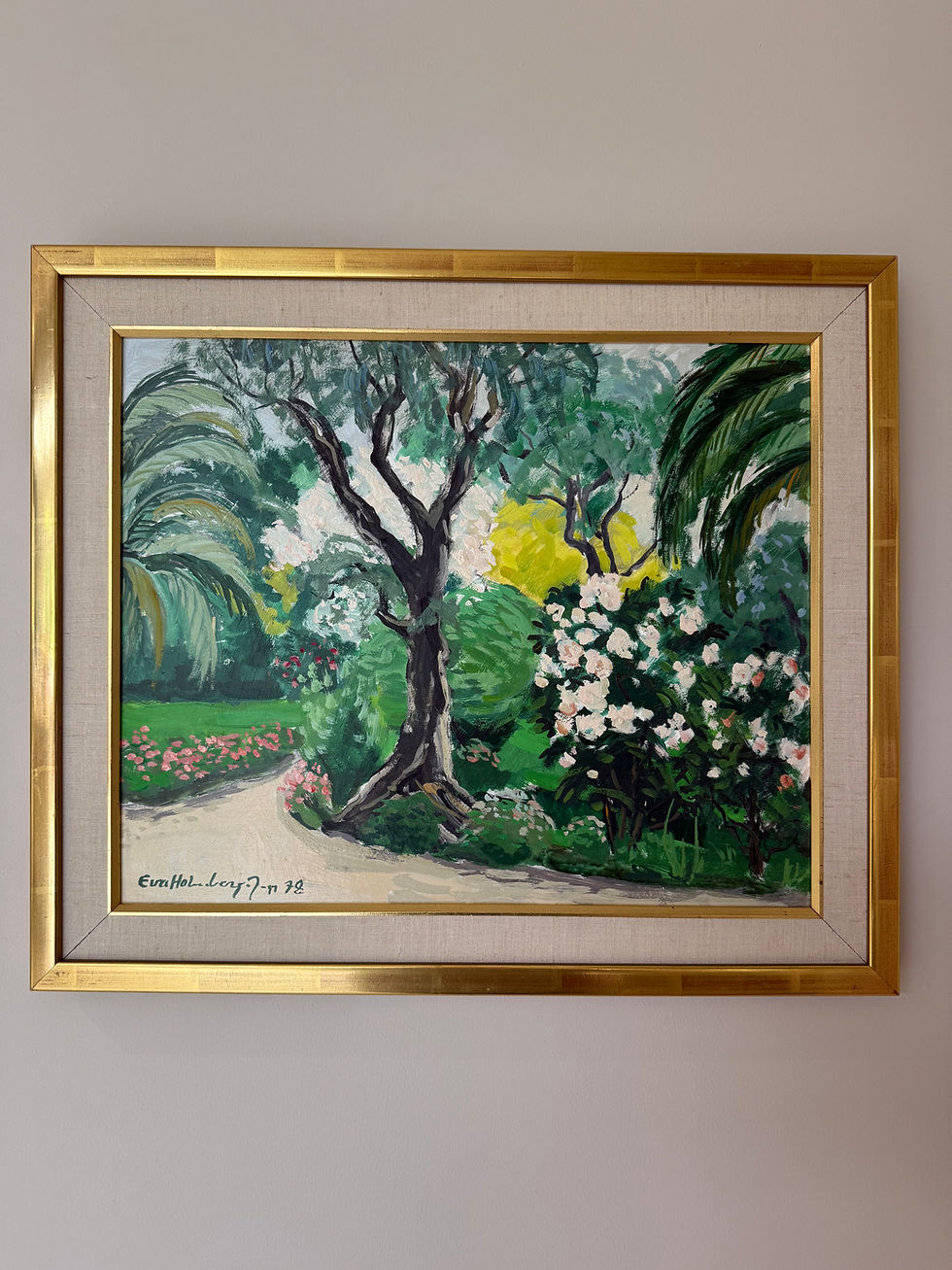 Thumbnail: 'Country Garden' Oil Painting by Eva Holmberg-Jacobsson