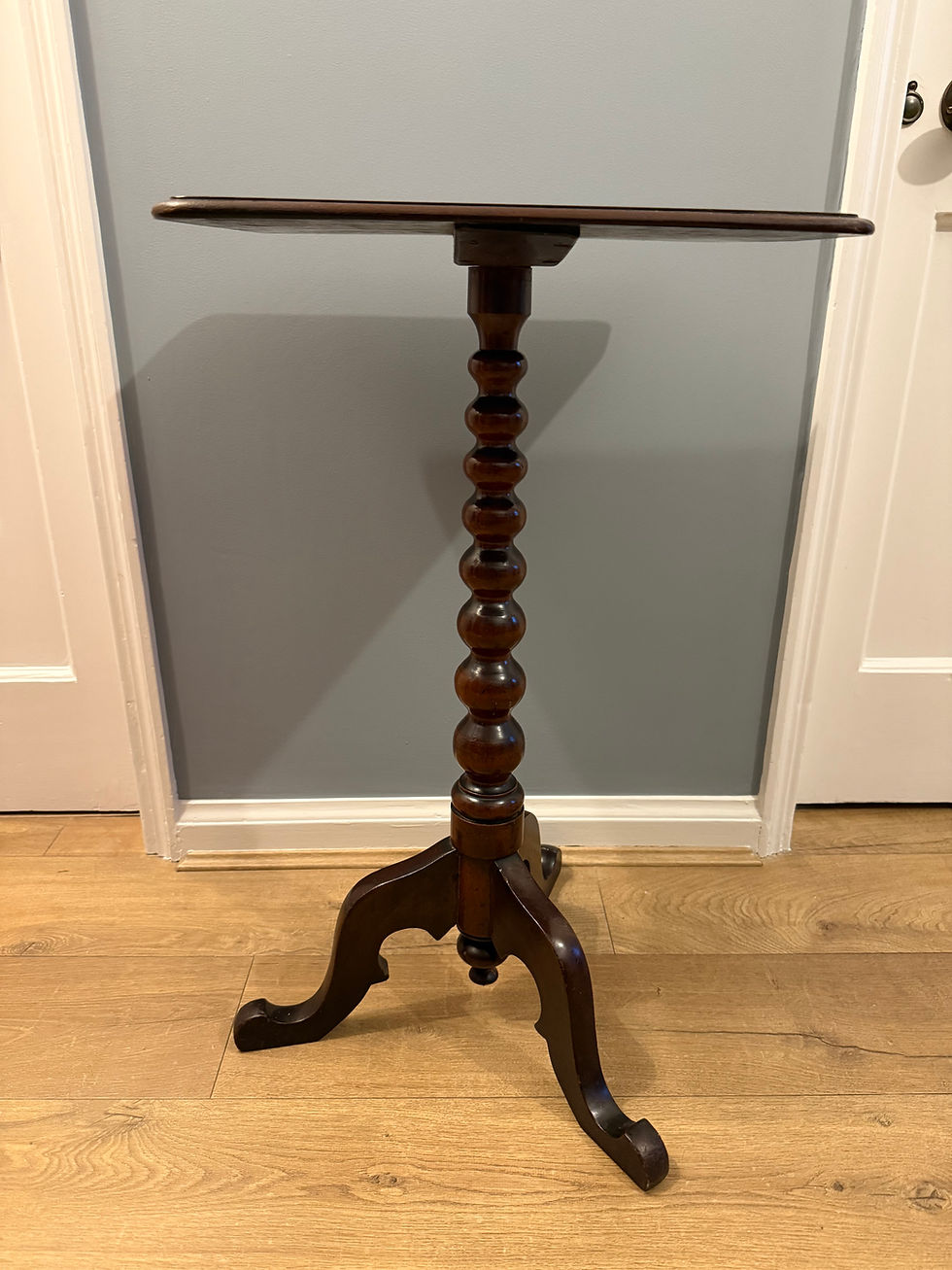 Thumbnail: Victorian Mahogany Bobbin Tripod Table
