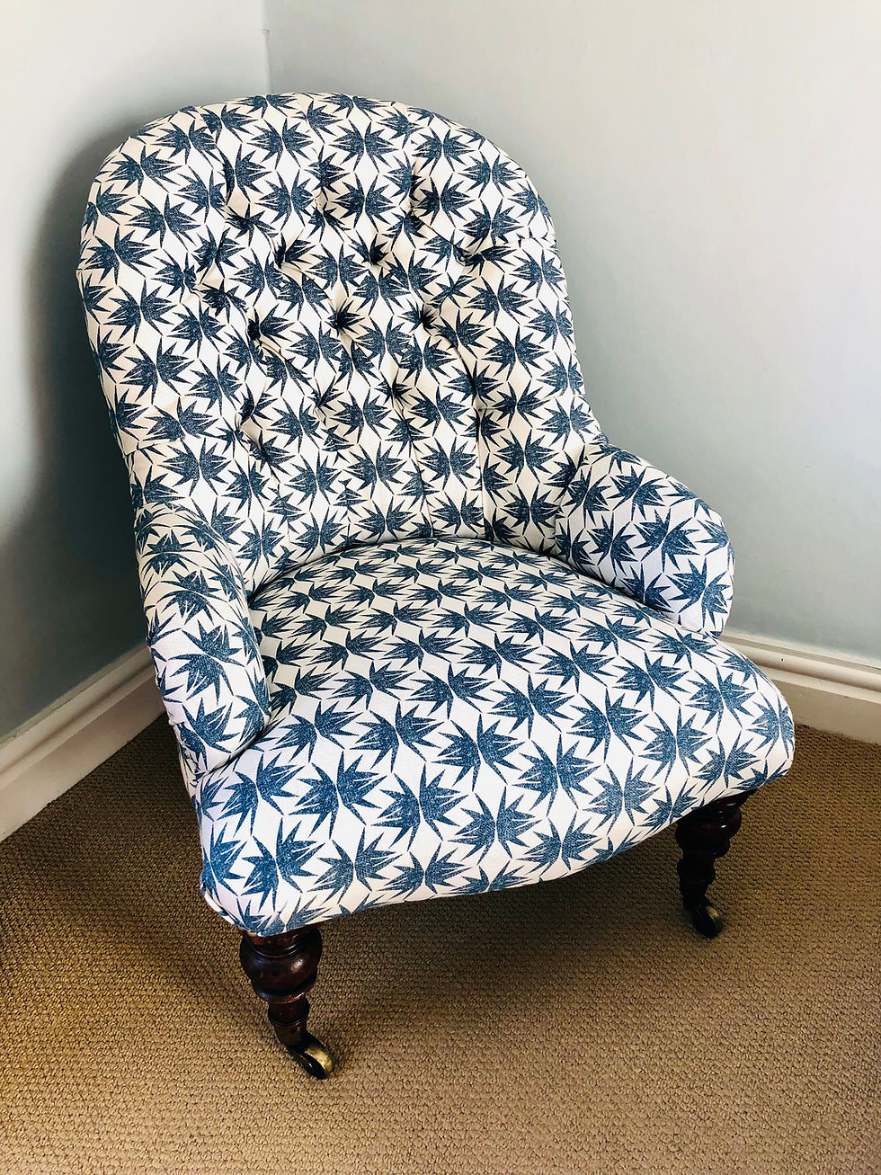 Thumbnail: Victorian Antique Spoon Back Chair