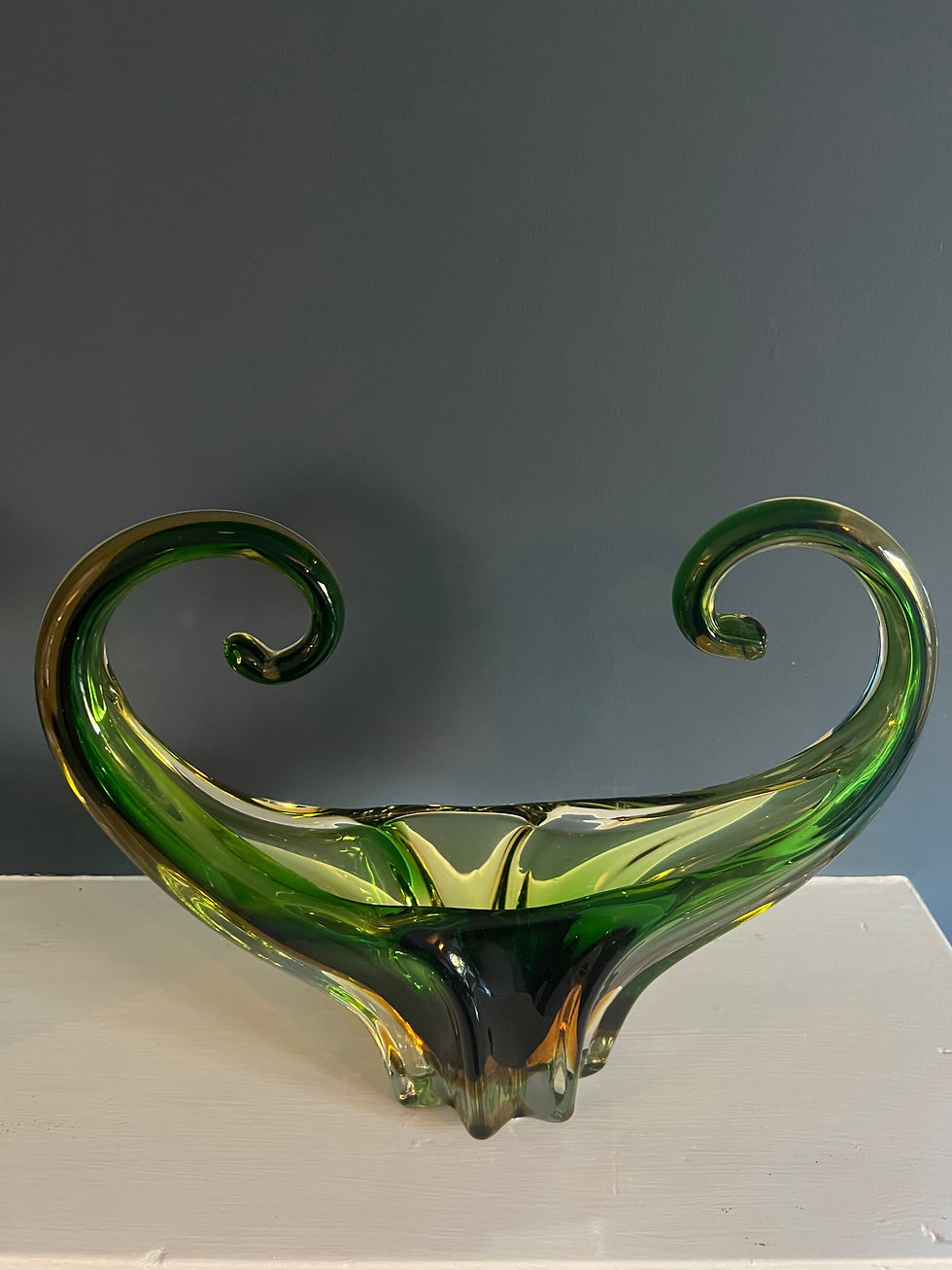 Thumbnail: Murano Sommerso Glass Decorative Vase / Bowl