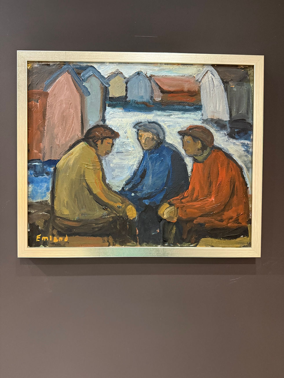 Thumbnail: Fishermen Chatting by Einar Emland