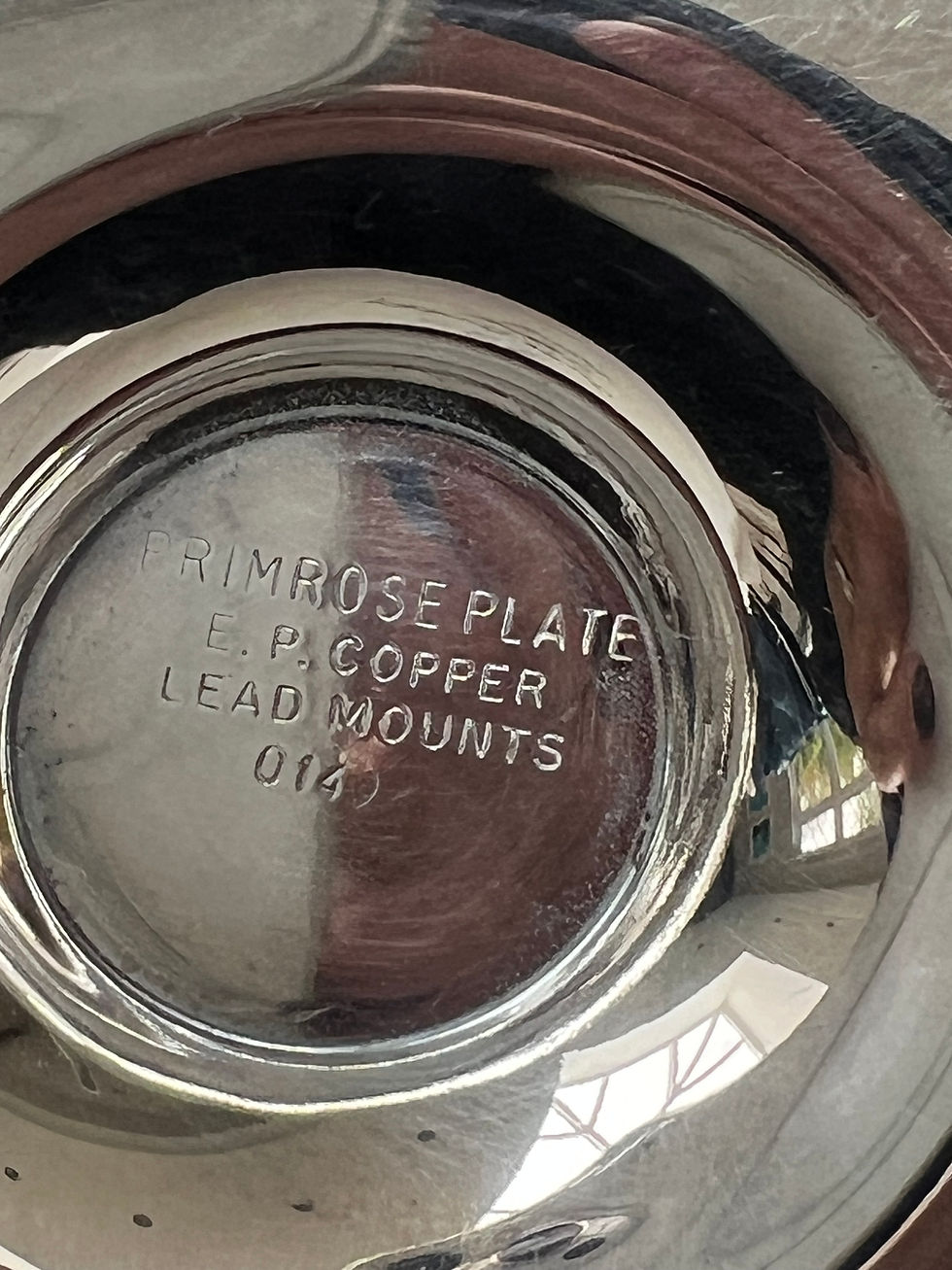 Thumbnail: Vintage Primrose Plate Chamberstick Candle Holder Georgian Style