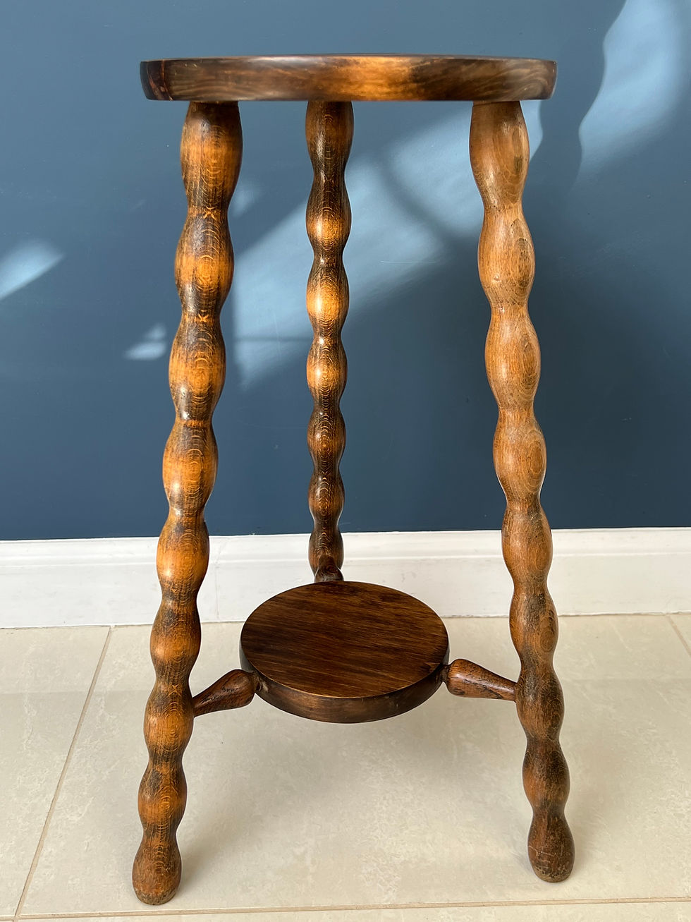 Thumbnail: Vintage French Bobbin Two Tier Side Table