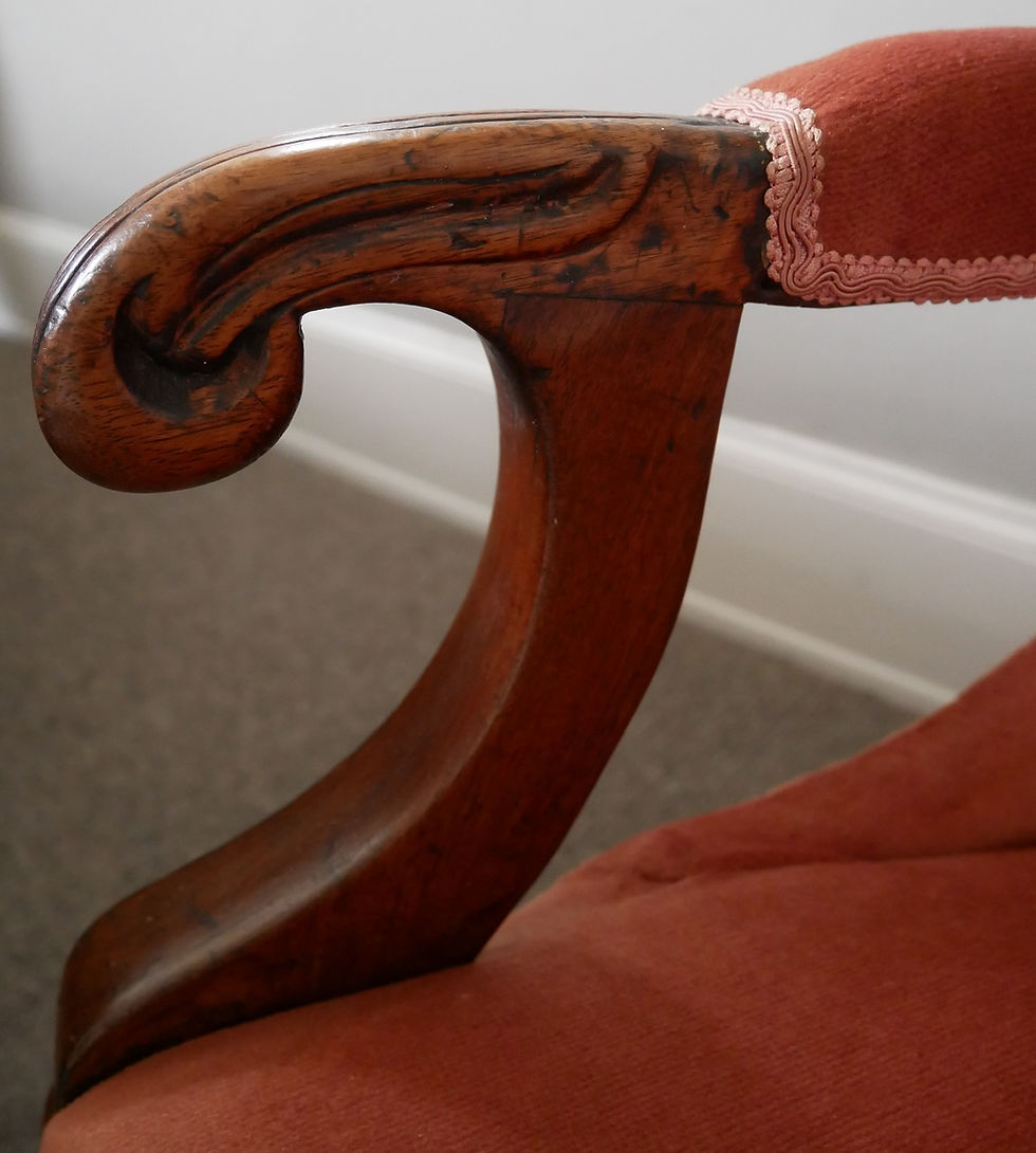 Thumbnail: Victorian Mahogany Button Back Chair