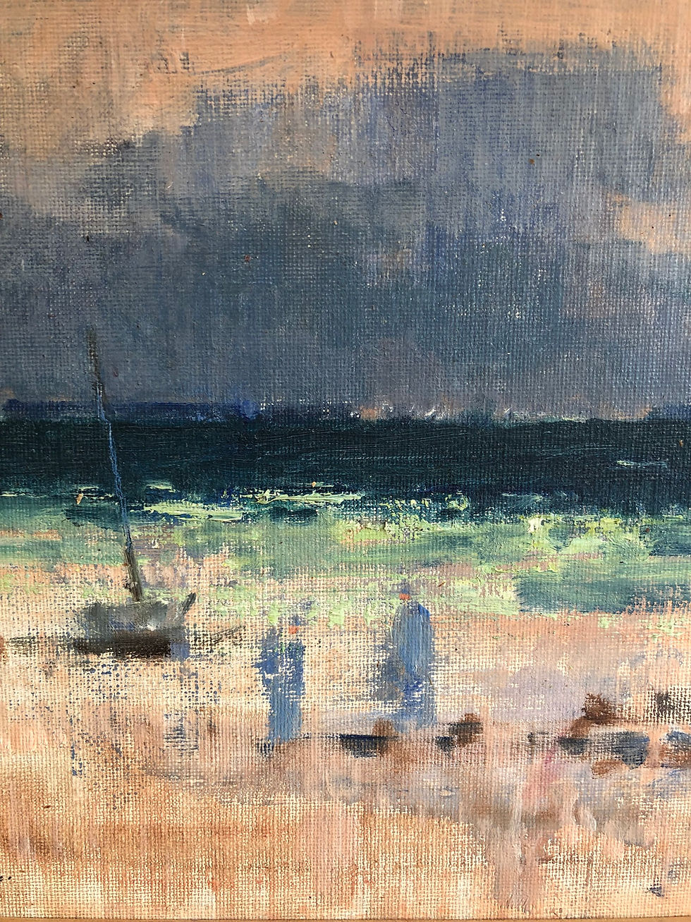 Thumbnail: Swedish Coastal Landscape "Figures on the Shore" by RAGNAR FALK