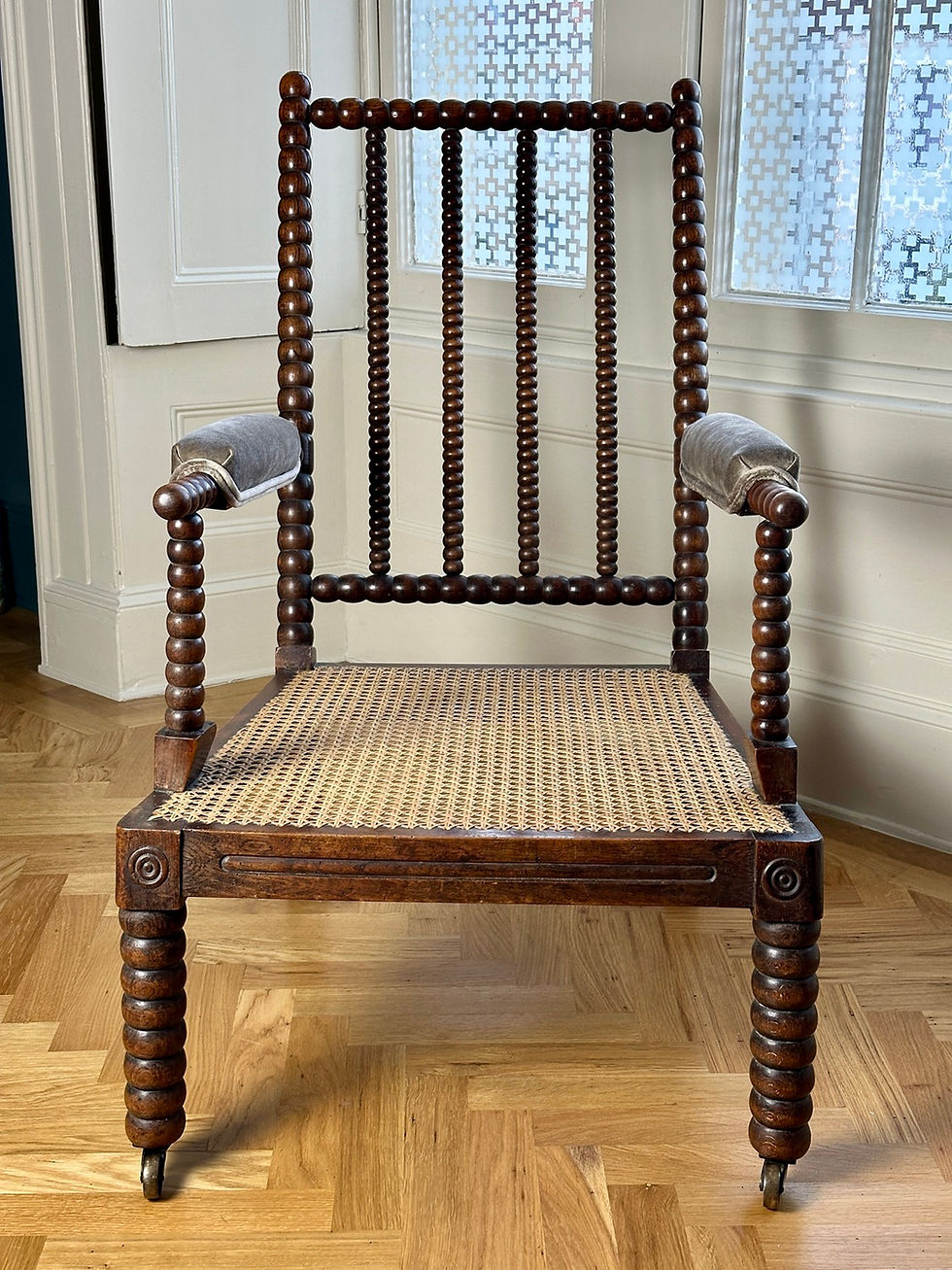 Thumbnail: antique bobbin armchair for sale
