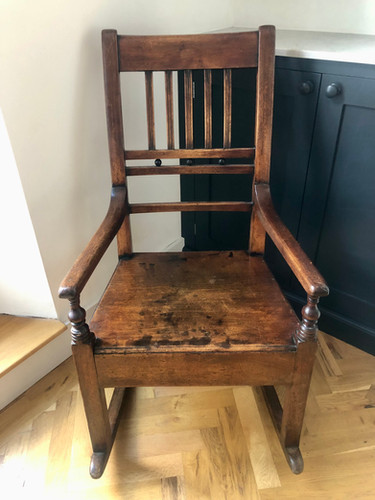 Antique Georgian Rocking Chair THE ANTIQUES HOUND