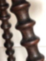 Antique bobbin table legs