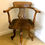 Thumbnail: Antique English mahogany revolving office desk arm chair