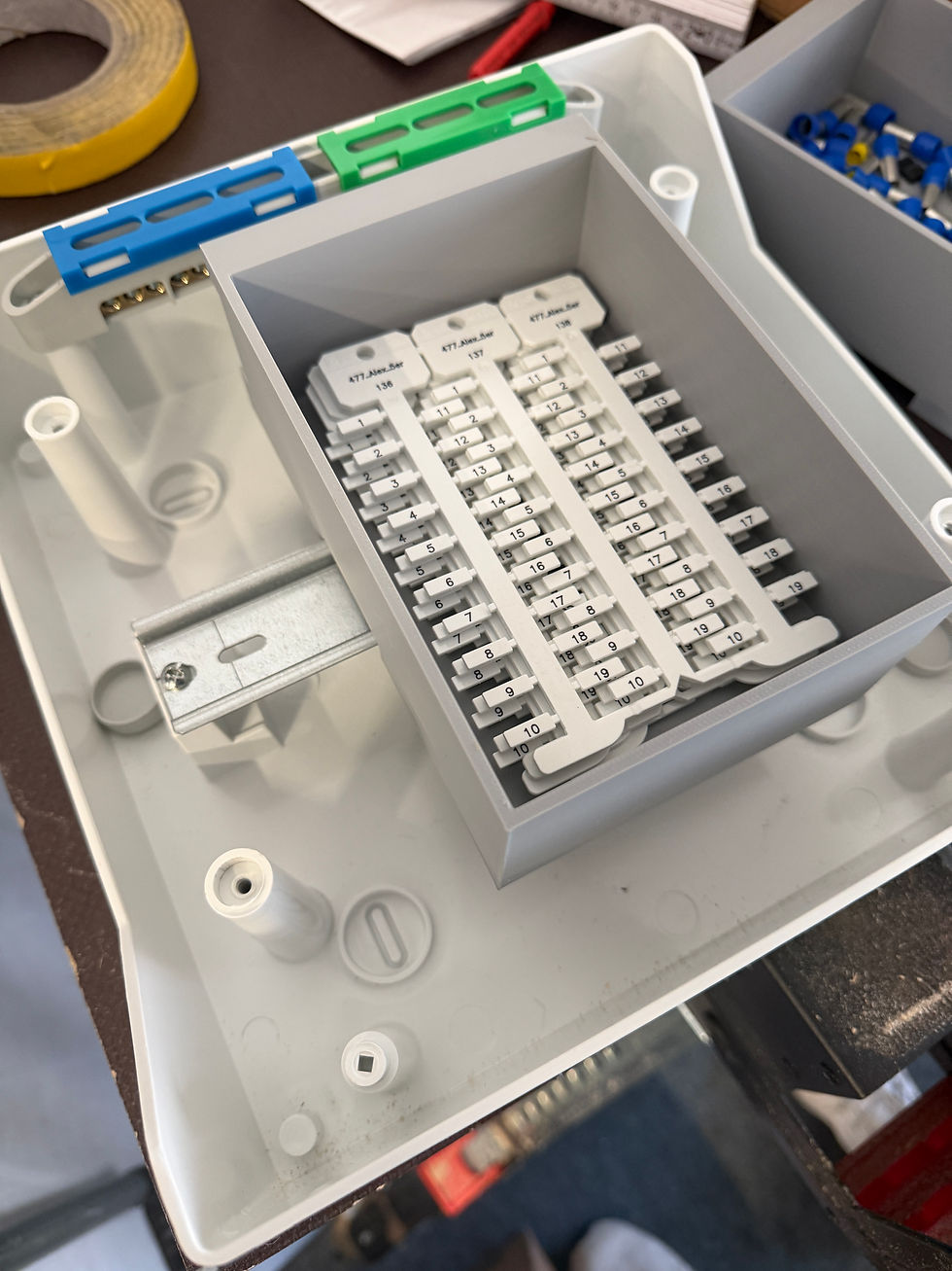 Miniaturbild: DIN-Schienen Box für Aderendhülsen | Hutschienen Organizer