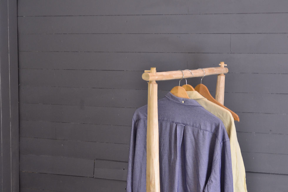 Miniature : Portant vetement bois en longueur– creations bois - Deco Boheme