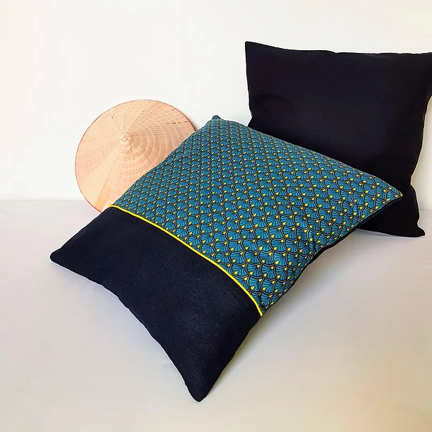 Housse de coussin - Décos pour canapé ou lit - Fait main - made in france - Décoration Intérieur - Décos artisanal